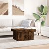 vidaXL Coffee Table Smoked Oak 100x55x40 cm Engineered Wood