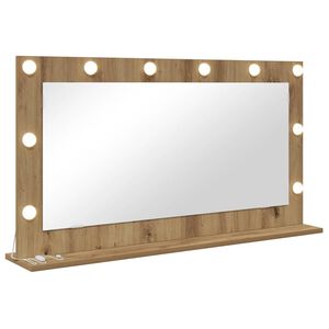 vidaXL Vanity Mirror with Mirror Artisan Oak 100 x 55 x 18 cm