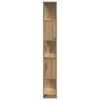 vidaXL Bookcase 5-Tier Artisian Oak 80.5x23.5x162.5 cm Engineered Wood