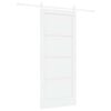 vidaXL Sliding Door ORKDAL White 86 x 198.5 cm Solid Pine Wood