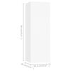 vidaXL TV Cabinets 2 pcs White 30.5x30x90 cm Engineered Wood