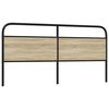 vidaXL Headboard Sonoma Oak 180 cm Steel and Engineered Wood