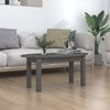 vidaXL Coffee Table Grey 80x40x35 cm Solid Wood Pine