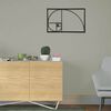 Homemania Wall Decoration Golden Ratio 53x35 cm Steel Black