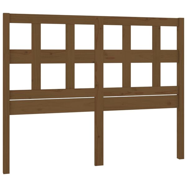 vidaXL Bed Headboard Honey Brown 205.5x4x100 cm Solid Wood Pine