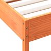 vidaXL Bed Frame without Mattress Wax Brown 90x200 cm Solid Wood Pine