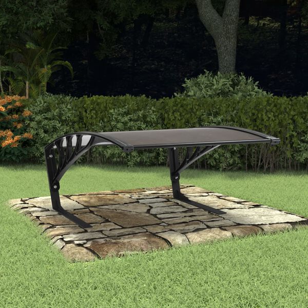 vidaXL Garage Roof for Robot Lawn Mower 77x103x46 cm Black