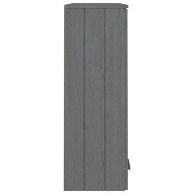 vidaXL Top for Highboard HAMAR Dark Grey 85x35x100cm Solid Wood Pine