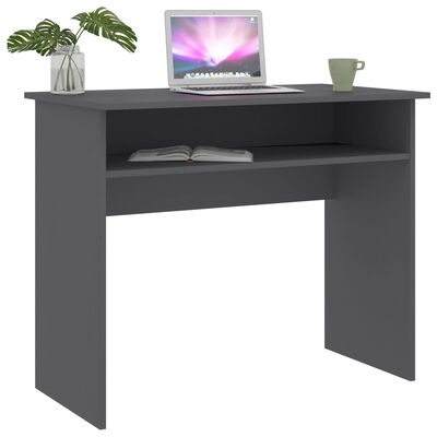 vidaXL Desk Grey 90x50x74 cm Engineered Wood