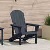 vidaXL Adirondack Chair Navy 74 x 82 x 92cm HDPE