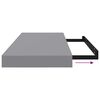 vidaXL Floating Wall Shelf Grey 60x23.5x3.8 cm MDF