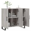 vidaXL Sideboard Grey Sonoma 90x34x80 cm Engineered Wood