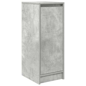 vidaXL Shoe Cabinet Concrete Grey 29.5x34x76 cm Engineered Wood