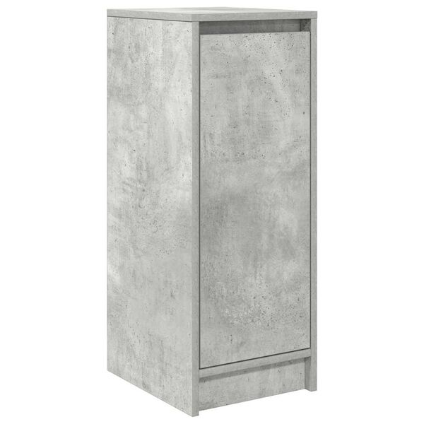 vidaXL Shoe Cabinet Concrete Grey 29.5x34x76 cm Engineered Wood