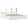 vidaXL Bed Frame without Mattress White 180x200 cm Super King Solid Wood Pine