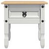 vidaXL End Table Corona White 50 x 50 x50 cm Solid Pine Wood