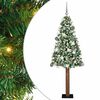 vidaXL Slim Christmas Tree Green 180 cm PVC and Solid Pine wood