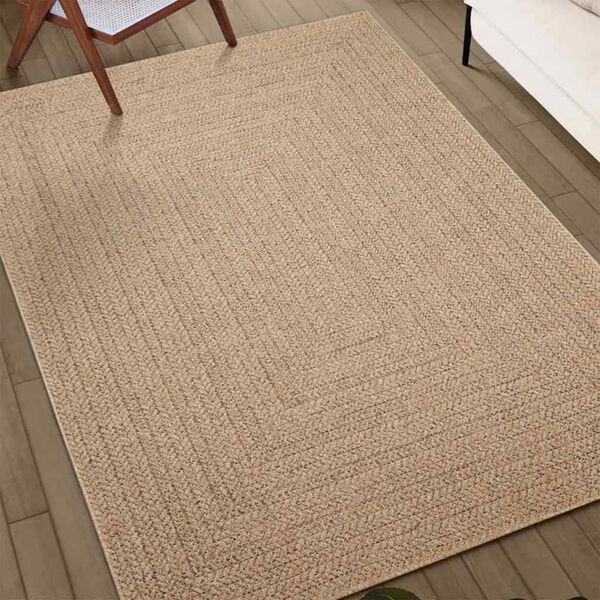 vidaXL Rug ZIZUR Beige 240x340 cm Jute Look Indoor and Outdoor