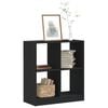 vidaXL Bookcase Black 68.5x32x75 cm Engineered Wood
