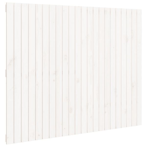 vidaXL Wall Headboard White 140x3x110 cm Solid Wood Pine