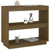 vidaXL Book Cabinet Honey Brown 80x35x71 cm Solid Pinewood