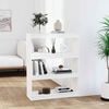 vidaXL Book Cabinet/Room Divider White 80x30x103,5 cm Solid Wood Pine