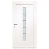 vidaXL Front Door Aluminium and PVC White 110x210 cm