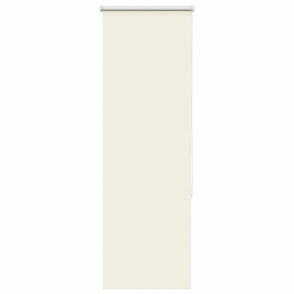 vidaXL Roller Blind Blackout Off White 45x130 cm Fabric Width 40.7 cm Polyester