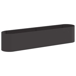 vidaXL Raised Garden Bed Black 200 x 40x 40 cm