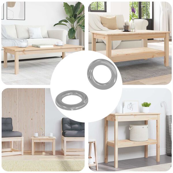 vidaXL Washers 2 pcs Silver 10 x 10 x 0.8 mm Iron