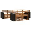 vidaXL Outdoor Sofa Set 7 pcs Natural Polyester
