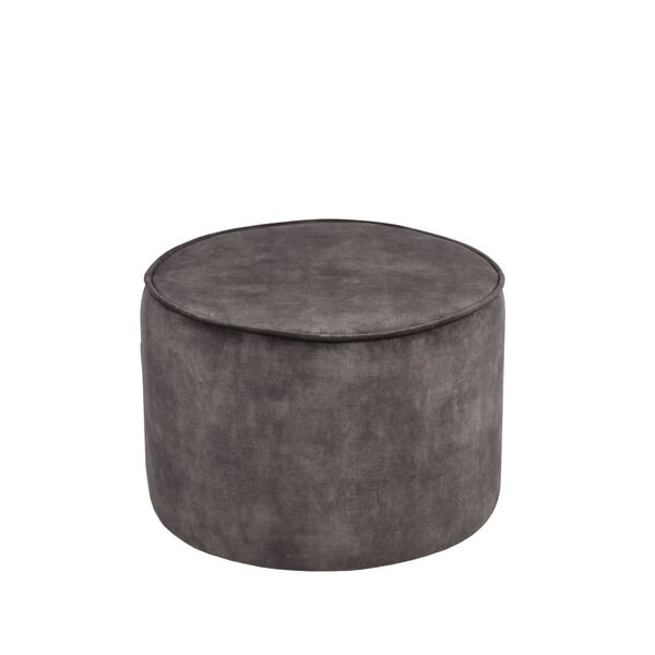 LABEL51 Pouffe Tibo 55x55x40 cm Anthracite Velour