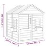 vidaXL Playhouse with Lockable Door and Flower Pots Solid Wood Fir