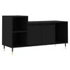 vidaXL TV Cabinet Black 100x35x55 cm Engineered Wood
