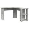 vidaXL Corner Desk Concrete Grey 140 x 113.5 x 75 cm Engineered Wood