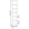 vidaXL Book Cabinet/Room Divider Concrete Grey 40x30x198 cm