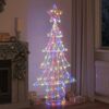 vidaXL Christmas Tree with 240 LEDs Multicolour 180 cm Acrylic