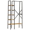 vidaXL Clothes Rack with Shelves 90x40x190 cm Solid Wood Mango and Iron