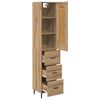 vidaXL Highboard Artisan Oak 34.5 x 34 x 180 cm Engineered Wood