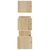 vidaXL 3 Piece Wall Shelf Set with Bars Sonoma Oak Engineered wood