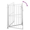 vidaXL Garden Gate 100x145 cm Stainless Steel