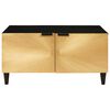 vidaXL Coffee Table Black and Gold 80 x 50 x 40 cm