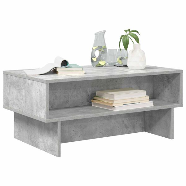 vidaXL Coffee Table Concrete Grey 80 x 46 x 35 cm Engineered Wood