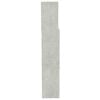 vidaXL Headboard Cabinet Concrete Grey 200x19x103.5 cm