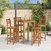 vidaXL Bar Stools 4 pcs Solid Acacia Wood