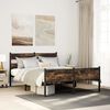 vidaXL Bed Frame without Mattress Smoked Oak 137x190 cm Engineered Wood
