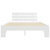 vidaXL Bed Frame without Mattress White 140x200cm Solid Wood Pine