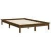 vidaXL Bed Frame without Mattress Honey Brown 140x190 cm Solid Wood