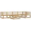 vidaXL Outdoor Sofa Set 6 pcs White Solid Acacia Wood