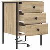 vidaXL Bedside Cabinet Sonoma Oak 42 x 41 x 61 cm Engineered Wood